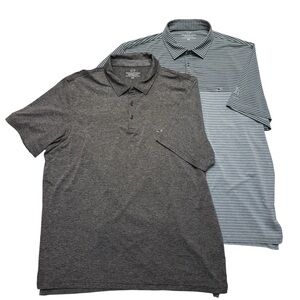 Vineyard Vines Polo Shirt Mens XXL Gray Performance (Lot of 2)